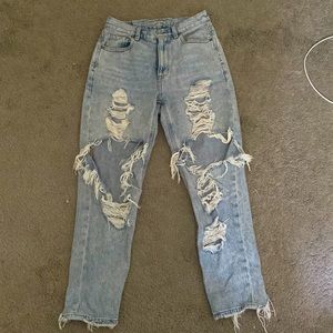 American Eagle Ripped Mom Jeans
